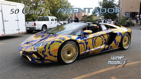 lamborghini 50 cent versace|WhipAddict: 50 Cent's Versace Wrapped Lamborghini Aventador .